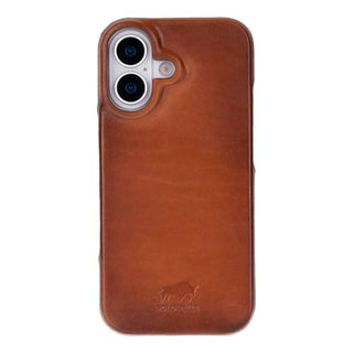 Camelbraun Solo Pelle Lederhülle kompatibel für iPhone 17 in 6.3 Zoll abnehmbare Hülle (2in1) inkl. Kartenfächer geeignet für MagSafe Zubehör