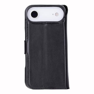 Solo Pelle Schwarz Lederhülle kompatibel für iPhone Air in 6.5 Zoll abnehmbare Hülle (2in1) inkl. Kartenfächer geeignet für MagSafe Zubehör