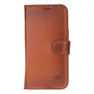 Camelbraun Solo Pelle Lederhülle kompatibel für iPhone 17 in 6.3 Zoll abnehmbare Hülle (2in1) inkl. Kartenfächer geeignet für MagSafe Zubehör