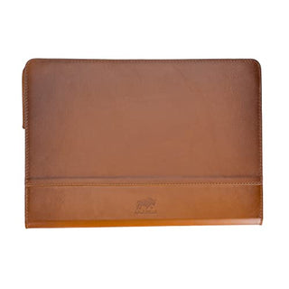 Solo Pelle Ledertasche für das MacBook Air 15.3 Cognac Braun Zoll Lederhülle Case Hülle Münich für das Apple MacBook Air 15 (2023-2024) Zoll aus echtem Leder kompatibel mit M2/A2941, M3/A3114