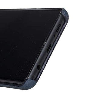 Maison de Noblesse kompatibel mit Samsung S10 Lederhülle Ledertasche Backcover Ultra Slim (Navyblau)