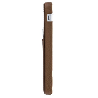 Solo Pelle iPhone SE / 5 / 5S Case Lederhülle Ledertasche Backcover Slimfit (Floater Braun) inkl. Geschenkverpackung