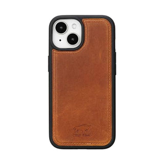 Solo Pelle Lederhülle für das iPhone 15 in 6.1 Zoll Stanford Case Leder Hülle Ledertasche Backcover aus echtem Leder