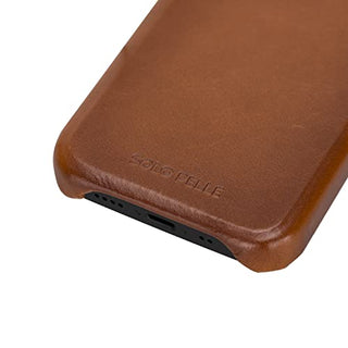 Solo Pelle Lederhülle für das Apple iPhone 13 Mini in 5.4 Zoll Princeton Case Leder Hülle Ledertasche Backcover aus echtem Leder