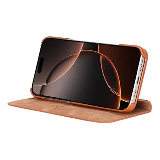 Solo Pelle Lederhülle kompatibel für iPhone 16 Pro in 6.3 Zoll (2in1) inkl. Kartenfächer geeignet für MagSafe Zubehör I Duke