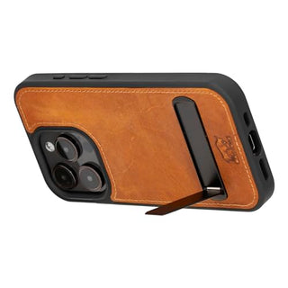 Solo Pelle Lederhülle für das iPhone 15 Pro 6.1 Zoll Drop Case Case Leder Hülle Ledertasche Backcover aus echtem Leder