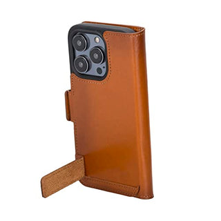 Solo Pelle aufklappbare Lederhülle kompatibel für iPhone 14 Pro in 6.1 Zoll inkl. 1 Kartenfach für das original Apple iPhone 14 Pro