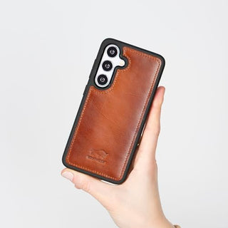 Solo Pelle Lederhülle für das Samsung Galaxy S25 Hülle aus echtem Leder, Model: Stanford