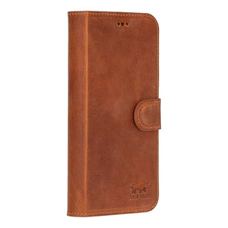 Solo Pelle Lederhülle kompatibel für iPhone 16 Pro in 6.3 Zoll abnehmbare Hülle (2in1) inkl. Kartenfächer geeignet für MagSafe Zubehör