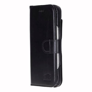 Solo Pelle Schwarz Lederhülle kompatibel für iPhone Air in 6.5 Zoll abnehmbare Hülle (2in1) inkl. Kartenfächer geeignet für MagSafe Zubehör