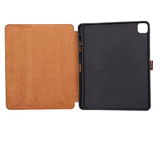 Solo Pelle Leder Hülle geeignet für Apple iPad Pro 12.9 I passend für 4. 5. 6. Generation. Unterstützt Pencil 2 Model: Stage