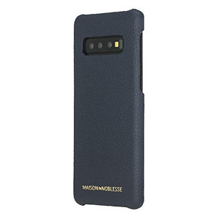 Maison de Noblesse kompatibel mit Samsung S10 Plus Lederhülle Ledertasche Backcover Ultra Slim (Navyblau)
