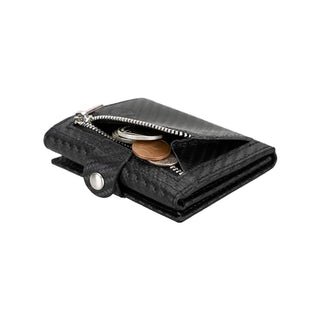 Solo Pelle NEU Slim Wallet mit Münzfach [12 Karten] Slimwallet Riva [RFID-Schutz] Kartenetui mit Münzfach [Leder] Smart Wallet für Männer und Damen