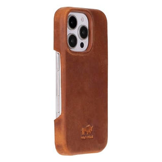 Solo Pelle Lederhülle für das iPhone 16 Pro in 6.3 Zoll Princeton Case Leder Hülle Ledertasche Backcover aus echtem Leder geeignet für MagSafe Zubehör