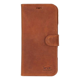 Solo Pelle Lederhülle kompatibel für iPhone 16 Plus in 6.7 Zoll abnehmbare Hülle (2in1) inkl. Kartenfächer geeignet für MagSafe Zubehör