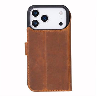 Solo Pelle Lederhülle kompatibel für iPhone 17 Pro Max in 6.9 Zoll abnehmbare Hülle (2in1) inkl. Kartenfächer geeignet für MagSafe Zubehör