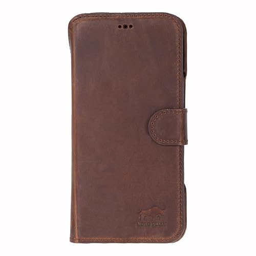 Solo Pelle Camelbraun Lederhülle kompatibel für iPhone 17 Pro Max in 6.9 Zoll abnehmbare Hülle (2in1) inkl. Kartenfächer geeignet für MagSafe Zubehör