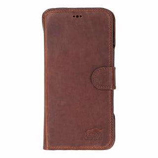 Solo Pelle Camelbraun Lederhülle kompatibel für iPhone 17 Pro Max in 6.9 Zoll abnehmbare Hülle (2in1) inkl. Kartenfächer geeignet für MagSafe Zubehör