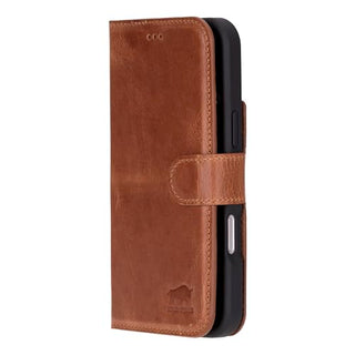 Solo Pelle Lederhülle kompatibel für iPhone 16 Plus in 6.7 Zoll abnehmbare Hülle (2in1) inkl. Kartenfächer geeignet für MagSafe Zubehör