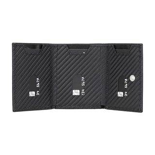 NEU: SOLO PELLE® Slim Wallet mit Münzfach [12 Karten] Slimwallet Riga [RFID-Schutz] Kartenetui mit Münzfach [Leder] Smart Wallet für Männer und Damen