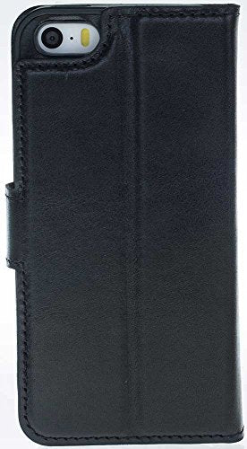 Solo Pelle iPhone SE / 5 / 5S abnehmbare Lederhülle (2in1) inkl. Kartenfächer für das original iPhone SE/5/5S in Flex-Wallet