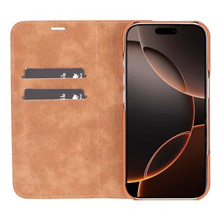 Solo Pelle Lederhülle kompatibel für iPhone 16 Pro in 6.3 Zoll (2in1) inkl. Kartenfächer geeignet für MagSafe Zubehör I Duke