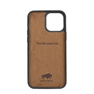 Solo Pelle Lederhülle für das iPhone 13 Pro Max in 6.7 Zoll Stanford Case Leder Hülle Ledertasche Backcover aus echtem Leder