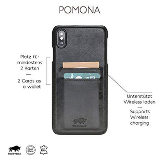 Solo Pelle iPhone XR Case Lederhülle Ledertasche Backcover Slimfit