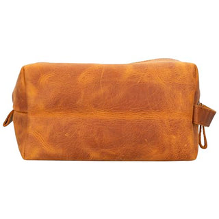 Solo Pelle Kulturtasche/Reisetasche/Kosmetiktasche aus echtem Vintage Leder Mondo