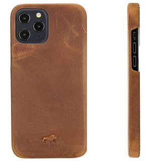Solo Pelle Lederhülle für das iPhone 12 / iPhone 12 Pro in 6.1 Zoll Princeton Case Leder Hülle Ledertasche Backcover aus echtem Leder