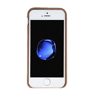 Solo Pelle iPhone SE / 5 / 5S Case Lederhülle Ledertasche Backcover Slimfit (Floater Braun) inkl. Geschenkverpackung