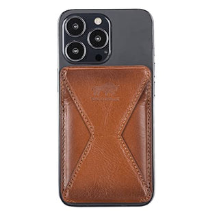 Solo Pelle Kartenetui + magnetische Mini Geldbörse (Magsafe) für das iPhone 12/13 Leder Hülle Ledertasche Backcover aus echtem Leder