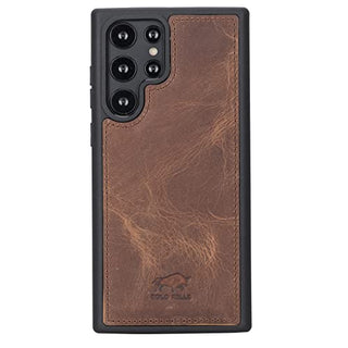 Solo Pelle Lederhülle Harvard kompatibel für das Samsung Galaxy S22 Ultra inklusive abnehmbare Hülle mit integrierten Kartenfächern