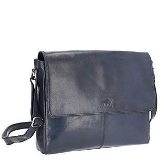 Solo Pelle Business Messenger Tasche/Umhängetasche College Tasche aus echtem Leder Model: Henry 15 Zoll