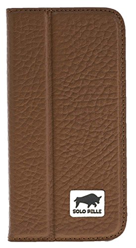 Solo Pelle iPhone SE / 5 / 5S Wallet Ledertasche mit Aufstellfunktion & Kartenfächern