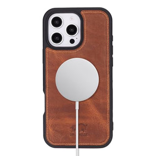 Solo Pelle Lederhülle für das iPhone 16 Pro in 6.3 Zoll Stanford Case Leder Hülle Ledertasche Backcover aus echtem Leder geeignet für MagSafe Zubehör