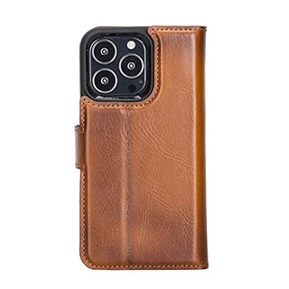 Solo Pelle Lederhülle kompatibel für iPhone 13 Pro in 6.1 Zoll abnehmbare Hülle (2in1) inkl. Kartenfächer für das original Apple iPhone 13 Pro