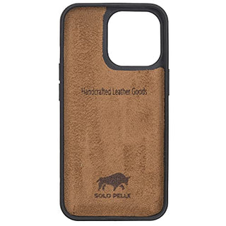 Solo Pelle Lederhülle für das iPhone 13 Pro in 6.1 Zoll Stanford Case Leder Hülle Ledertasche Backcover aus echtem Leder
