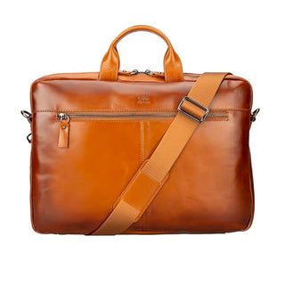 Solo Pelle Leder Aktentasche I Businesstasche I Arbeitstasche I Reisetasche I Tasche Apollo MacBook 13 Zoll + 14 Zoll M1 M2