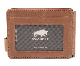 Solo Pelle kleine Mini Geldbörse aus echtem Leder - Platz für 8-16 Karten + 1 Scheinfach