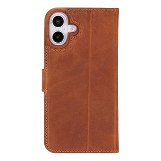 Solo Pelle Lederhülle kompatibel für iPhone 16 Plus in 6.7 Zoll abnehmbare Hülle (2in1) inkl. Kartenfächer geeignet für MagSafe Zubehör