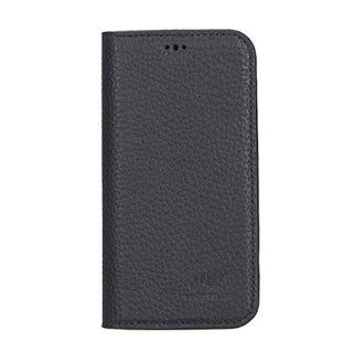 Solo Pelle aufklappbare Lederhülle kompatibel für iPhone 12 Mini in 5.4 Zoll inkl. 1 Kartenfach für das original Apple iPhone 12 Mini
