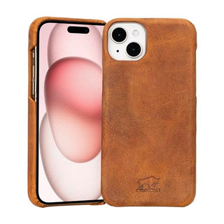 Solo Pelle Lederhülle für das iPhone 15 Plus in 6.7 Zoll Princeton Case Leder Hülle Ledertasche Backcover aus echtem Leder
