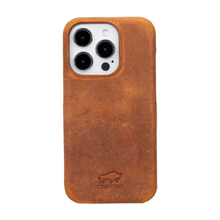 Solo Pelle Lederhülle für das iPhone 15 Pro in 6.1 Zoll Princeton Case Leder Hülle Ledertasche Backcover aus echtem Leder