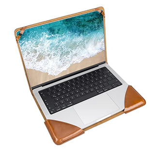 Solo Pelle Ledertasche für das MacBook Air 15.3 Steingrau Zoll Lederhülle Case Hülle Münich für das Apple MacBook Air 15 (2023-2024) Zoll aus echtem Leder kompatibel mit M2/A2941, M3/A3114