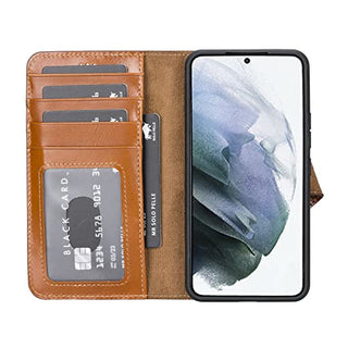 Solo Pelle Lederhülle Harvard kompatibel für das Samsung Galaxy S22 inklusive abnehmbare Hülle mit integrierten Kartenfächern