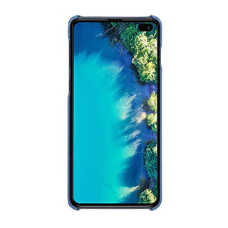 Maison de Noblesse kompatibel mit Samsung S10 Plus Lederhülle Ledertasche Backcover Ultra Slim (Light Blau)