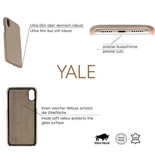 Solo Pelle iPhone X Lederhülle Ledertasche Backcover Ultra Slim