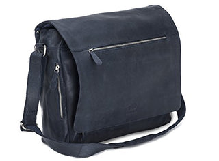 Solo Pelle Business Messenger Tasche/Umhängetasche College Tasche aus echtem Leder Model: Hero