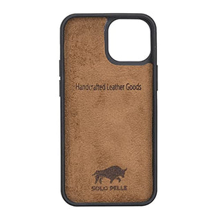 Solo Pelle Lederhülle für das iPhone 13 Mini in 5.4 Zoll Stanford Case Leder Hülle Ledertasche Backcover aus echtem Leder